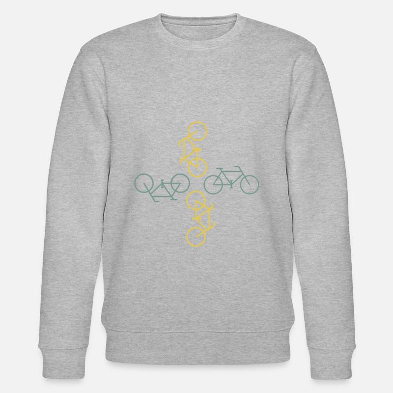Fahrrad - Stanley/Stella Unisex Bio-Sweatshirt CHANGER  - Grau meliert