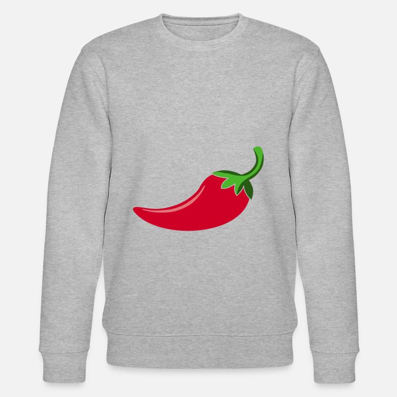 Scharfe Chilly - Stanley/Stella Unisex Bio-Sweatshirt CHANGER  - Grau meliert