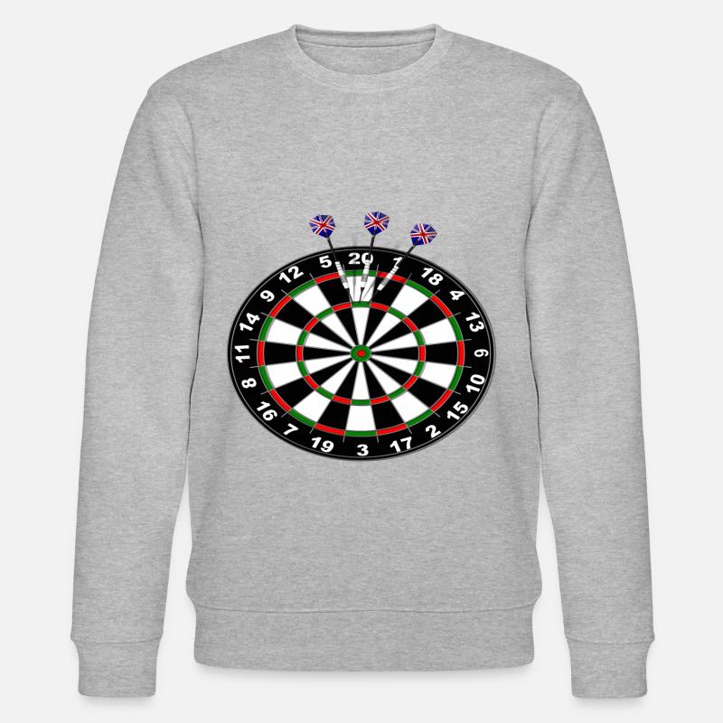 Darts 180 - Stanley/Stella Unisex Bio-Sweatshirt CHANGER  - Grau meliert
