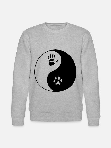 Dog Human Imprint - Stanley/Stella CHANGER Unisex Organic Sweatshirt - heather grey