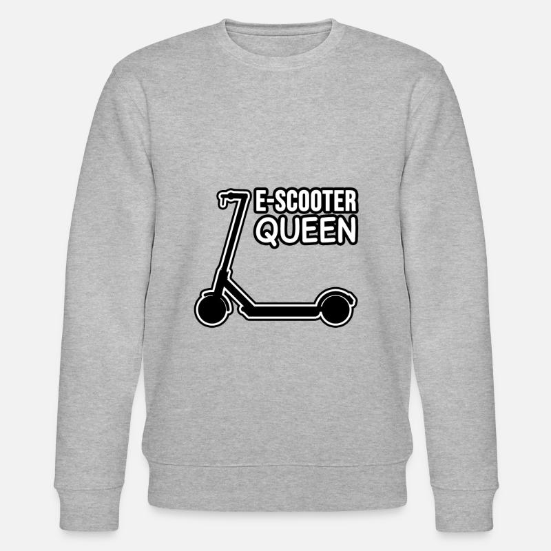 E-Scooter Queen! - Stanley/Stella Unisex Bio-Sweatshirt CHANGER  - Grau meliert
