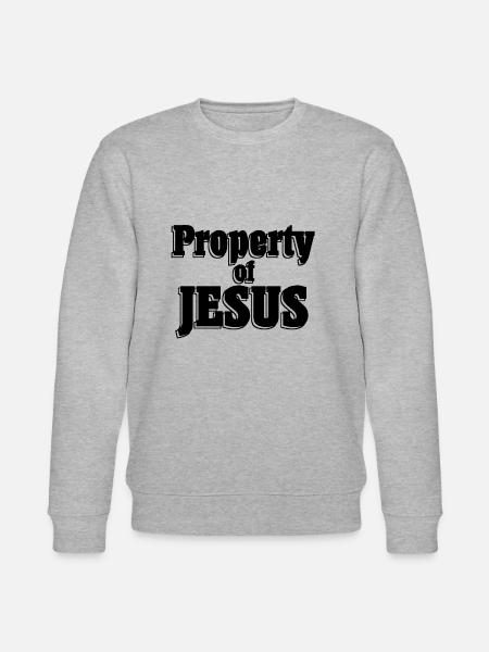 property of jesus - Stanley/Stella CHANGER Unisex Organic Sweatshirt - heather grey