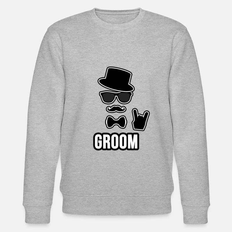Cool Groom - Stanley/Stella Unisex Bio-Sweatshirt CHANGER  - Grau meliert