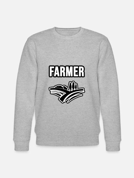 Landmænd, landmænd og landmænd - Stanley/Stella økologisk unisex-sweatshirt CHANGER  - grå meleret