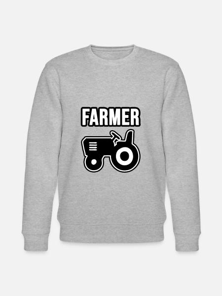 Farmer, farmer and farmer - Stanley/Stella CHANGER Unisex Organic Sweatshirt - heather grey