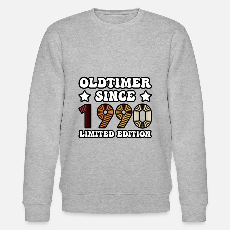 OLDTIMER SEIT 1990 - Stanley/Stella Unisex Bio-Sweatshirt CHANGER  - Grau meliert