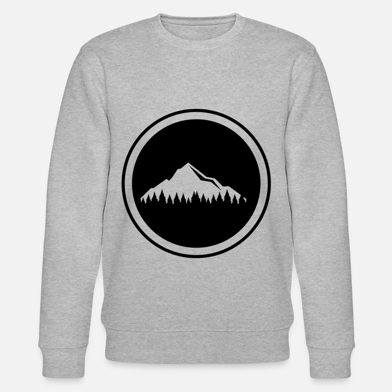 Mountains mountains icon - Stanley/Stella CHANGER Unisex Organic Sweatshirt - heather grey