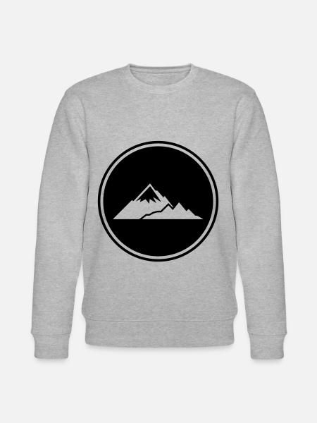 Berge Mountains Silhouette - Stanley/Stella CHANGER Unisex Organic Sweatshirt - heather grey