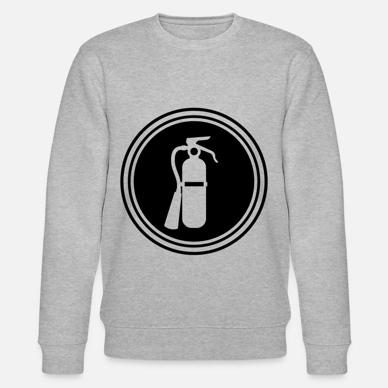 Fire extinguisher symbol - Stanley/Stella CHANGER Unisex Organic Sweatshirt - heather grey