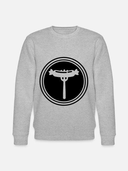 Bratwurst meat icon - Stanley/Stella CHANGER Unisex Organic Sweatshirt - heather grey