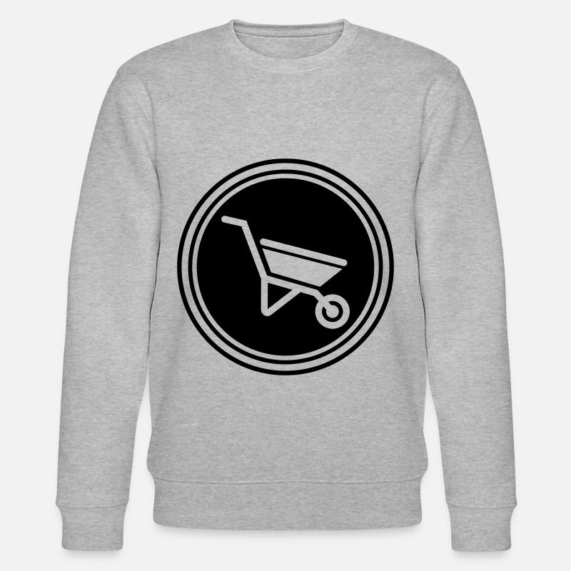 Symbole de brouette - Sweat bio CHANGER Stanley/Stella Unisexe - gris chiné