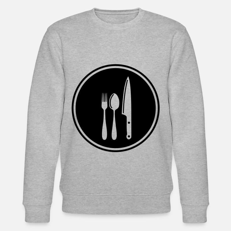 Fork Cutlery - Stanley/Stella CHANGER Unisex Organic Sweatshirt - heather grey