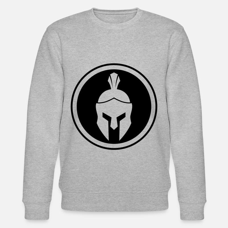Spartan Helmet - Stanley/Stella CHANGER Unisex Organic Sweatshirt - heather grey