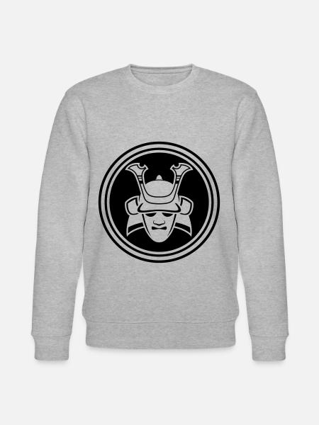 Samurai Helm - Stanley/Stella Unisex Bio-Sweatshirt CHANGER  - Grau meliert