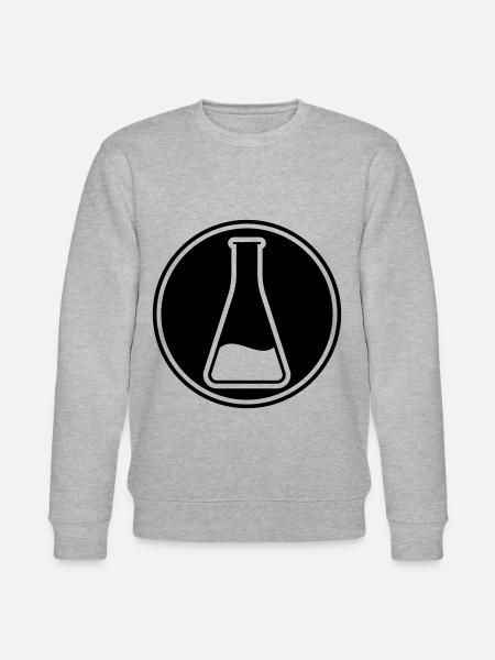 Test tube icon - Stanley/Stella CHANGER Unisex Organic Sweatshirt - heather grey