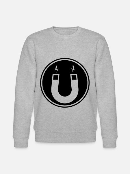 Horseshoe magnet - Stanley/Stella CHANGER Unisex Organic Sweatshirt - heather grey
