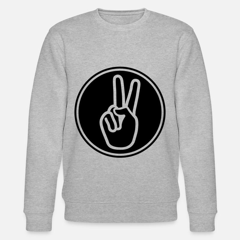 Paix de la main - Sweat bio CHANGER Stanley/Stella Unisexe - gris chiné