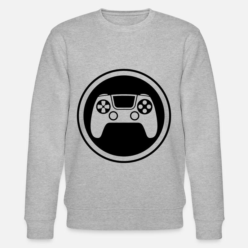 Gamepad Symbol Controller - Stanley/Stella Unisex Bio-Sweatshirt CHANGER  - Grau meliert