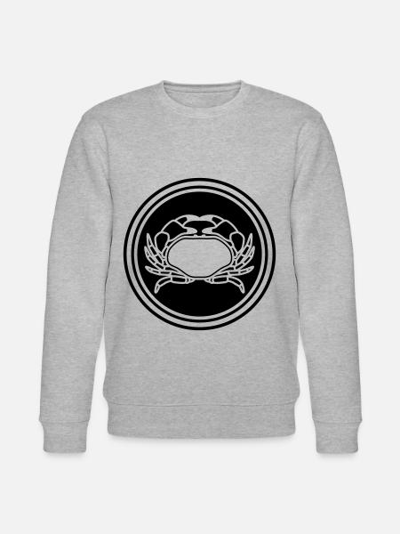 Krebs tier - Stanley/Stella Unisex Bio-Sweatshirt CHANGER  - Grau meliert
