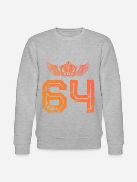 64 Couronne numérique - Sweat bio CHANGER Stanley/Stella Unisexe - gris chiné