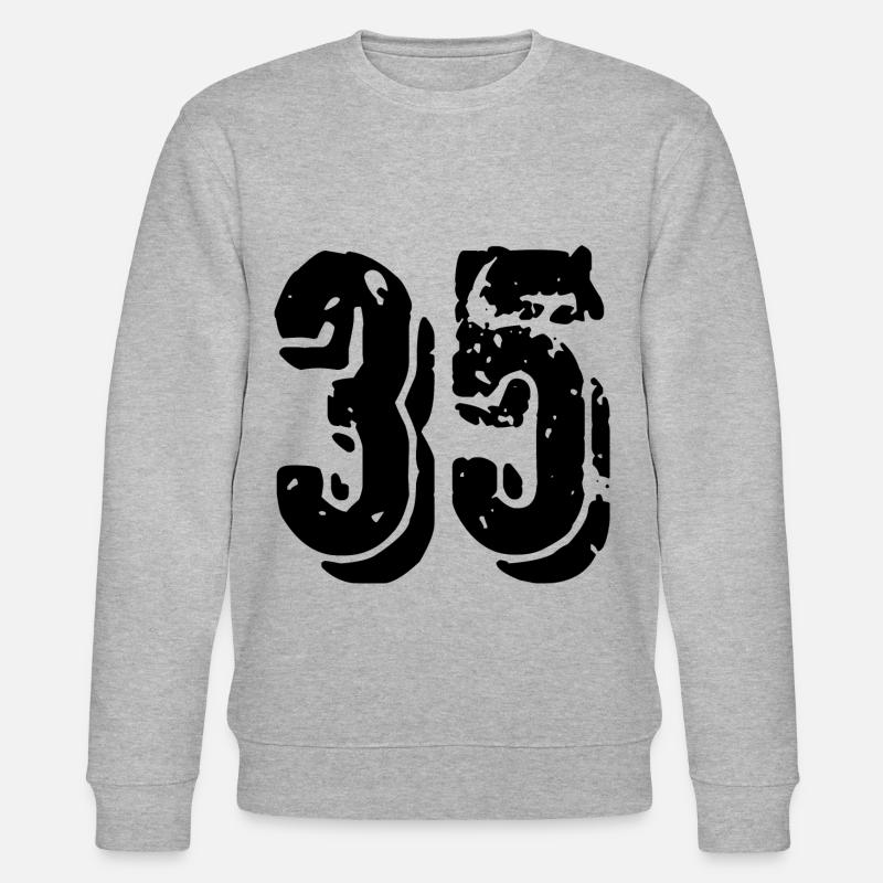 Maillot à 35 chiffres - Sweat bio CHANGER Stanley/Stella Unisexe - gris chiné