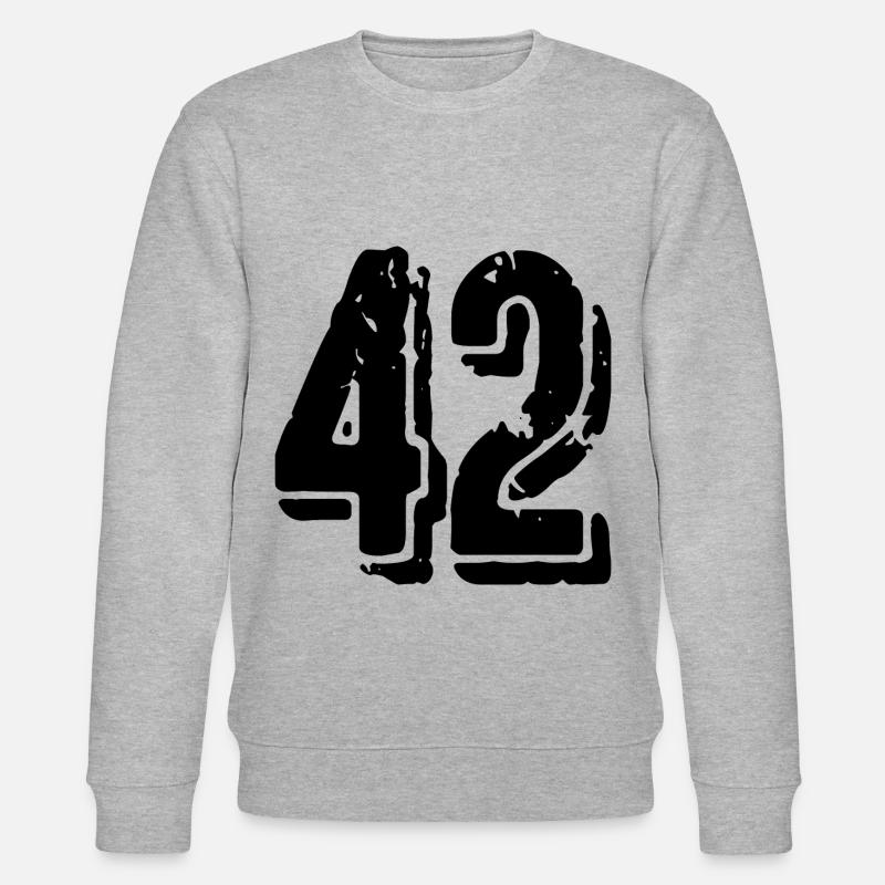 Maillot à 42 numéros - Sweat bio CHANGER Stanley/Stella Unisexe - gris chiné