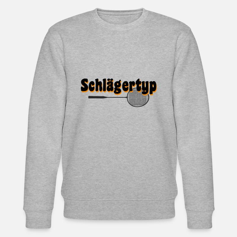 crossminton schlägertyp - Stanley/Stella Unisex Bio-Sweatshirt CHANGER  - Grau meliert