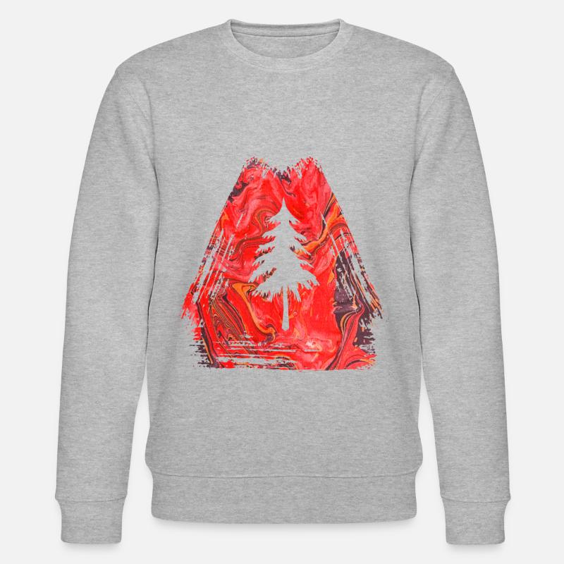 sapin e 13 - Sweat bio CHANGER Stanley/Stella Unisexe - gris chiné