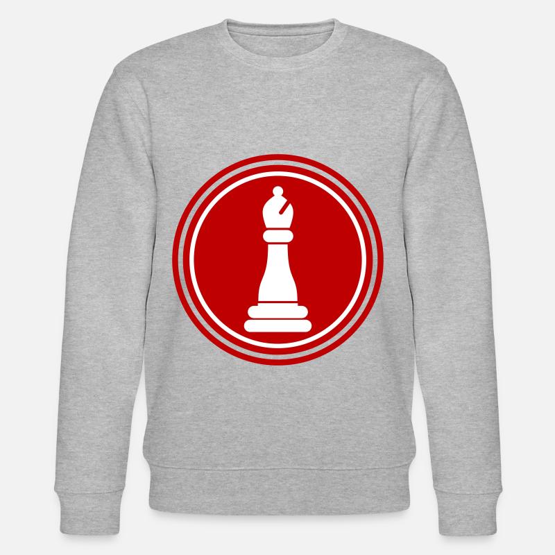 Schachfigur symbol - Stanley/Stella Unisex Bio-Sweatshirt CHANGER - Grau meliert
