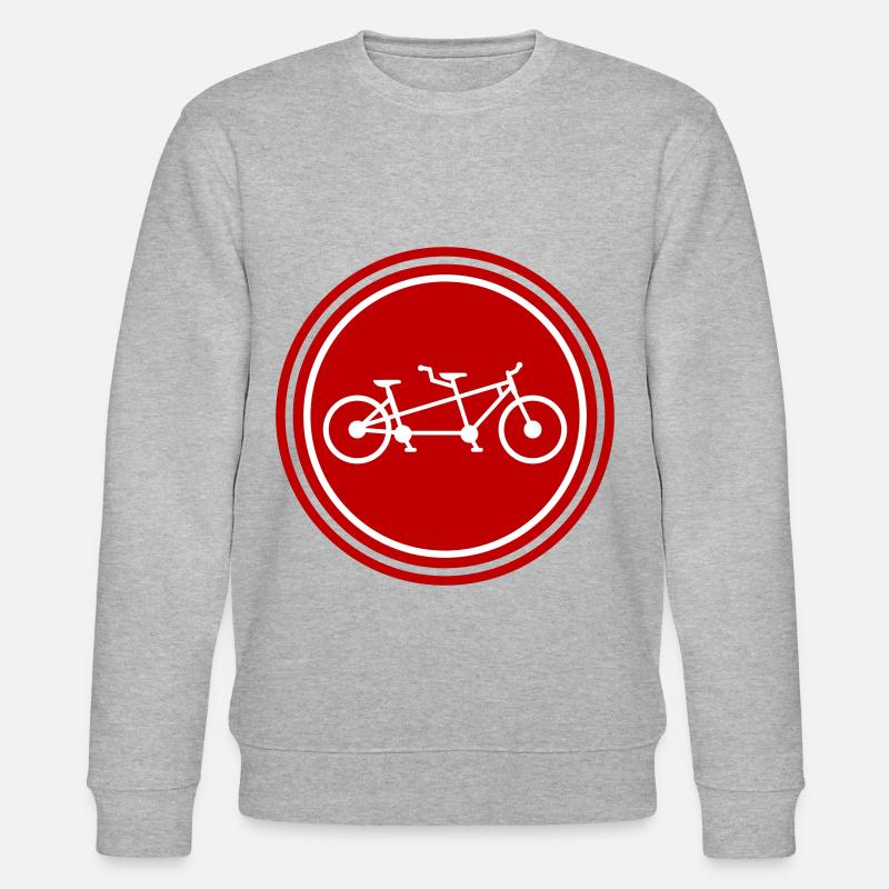 Tandem vélo - Sweat bio CHANGER Stanley/Stella Unisexe - gris chiné