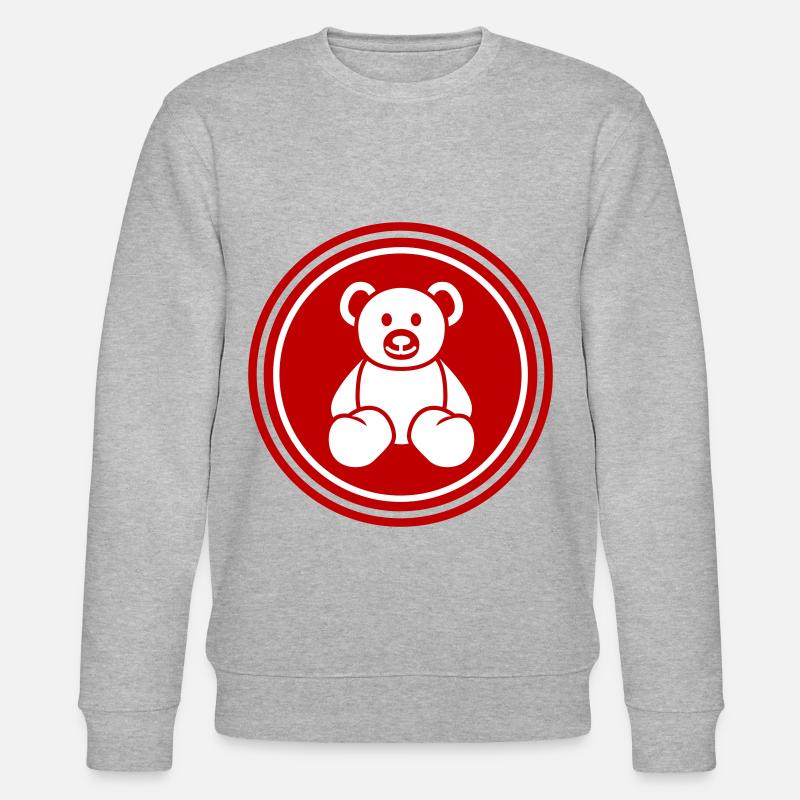 Teddybär bär - Stanley/Stella Unisex Bio-Sweatshirt CHANGER  - Grau meliert