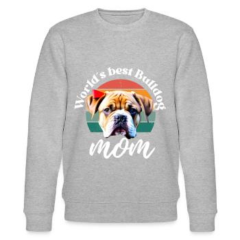 MEILLEURE MAMAN BULLDOG DU MONDE Dog Dogs Bulldog - Sweat bio CHANGER Stanley/Stella Unisexe - gris chiné - Devant - Nik (191cm) & Marisol (170cm)