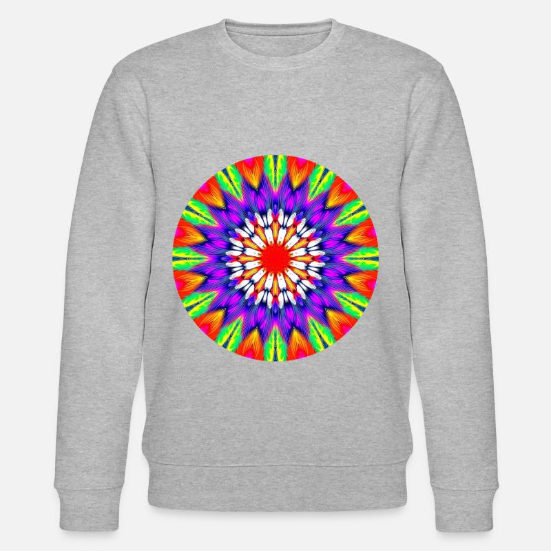 Bouton Reggae - Sweat bio CHANGER Stanley/Stella Unisexe - gris chiné