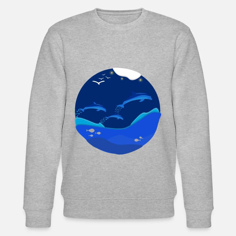 Delfine - Stanley/Stella Unisex Bio-Sweatshirt CHANGER  - Grau meliert