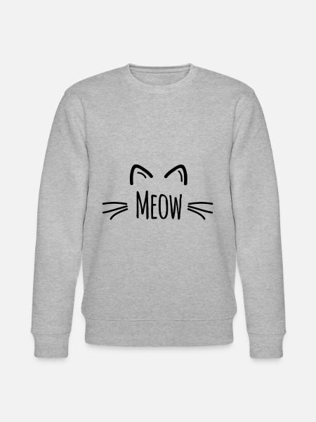 Katze Katzendame Katzenfreund - Stanley/Stella Unisex Bio-Sweatshirt CHANGER  - Grau meliert