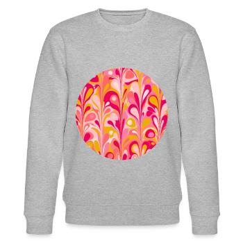 Retro Celebration - Stanley/Stella CHANGER Unisex Organic Sweatshirt - heather grey - Front - Nik (191cm) & Marisol (170cm)