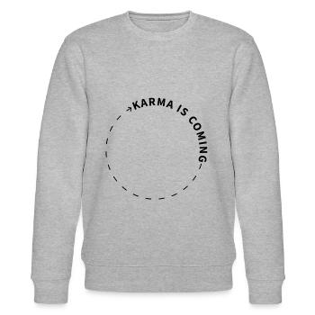 karma - Stanley/Stella CHANGER Unisex Organic Sweatshirt - heather grey - Front - Nik (191cm) & Marisol (170cm)