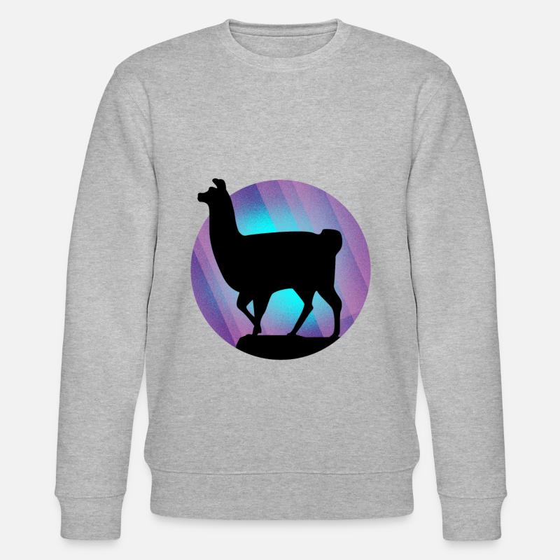 Llama alpaca - Stanley/Stella CHANGER Unisex Organic Sweatshirt - heather grey