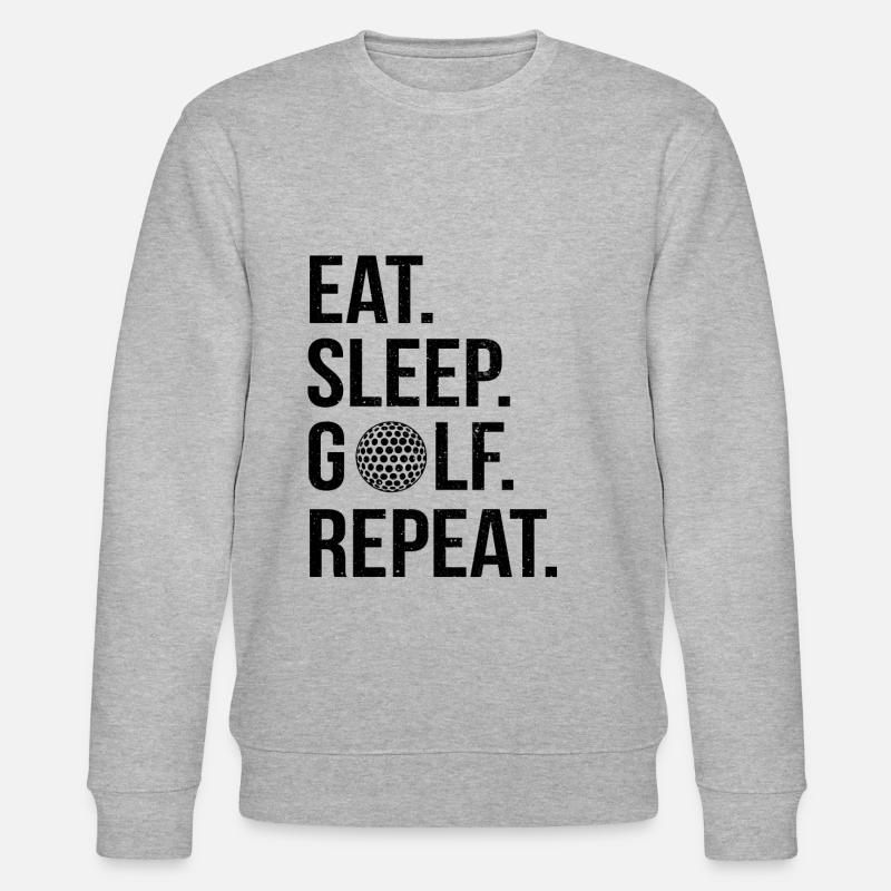 Golf Golfer Golfplatz Golfspieler - Stanley/Stella Unisex Bio-Sweatshirt CHANGER  - Grau meliert