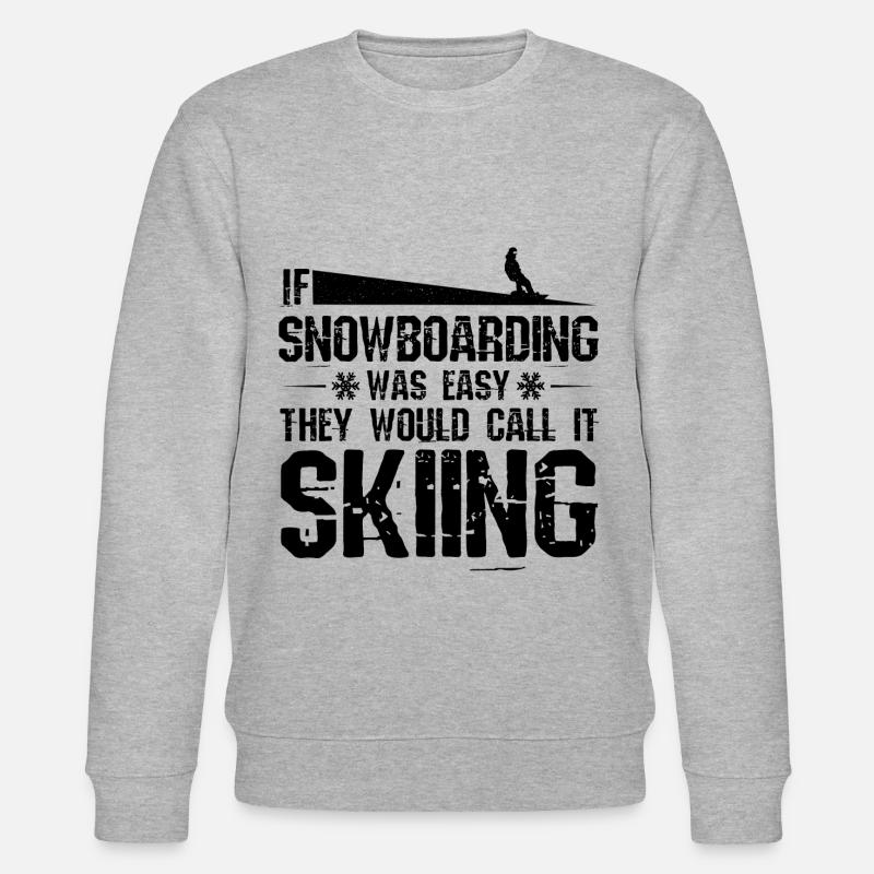 Snowboard Snowboard Snowboard - Sweat bio CHANGER Stanley/Stella Unisexe - gris chiné