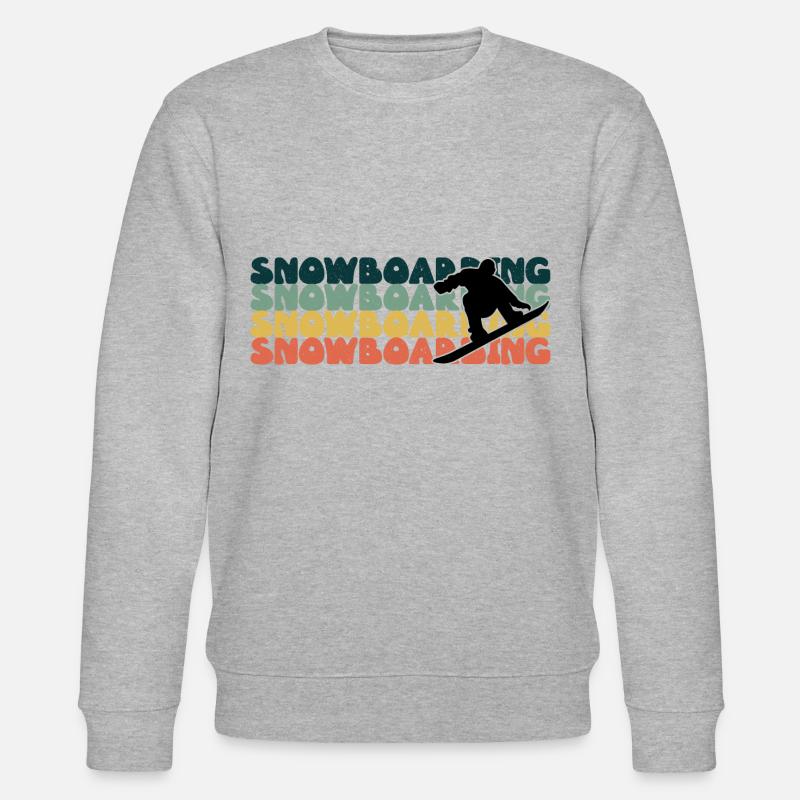 Snowboard Snowboard Snowboard - Sweat bio CHANGER Stanley/Stella Unisexe - gris chiné