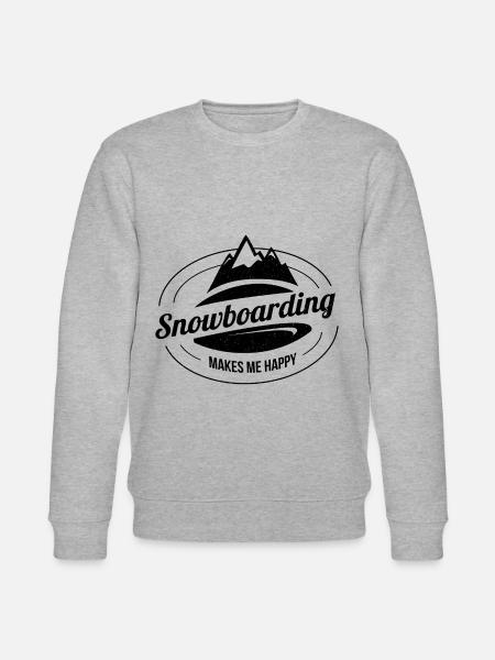 Snowboard Snowboard Snowboard - Sweat bio CHANGER Stanley/Stella Unisexe - gris chiné