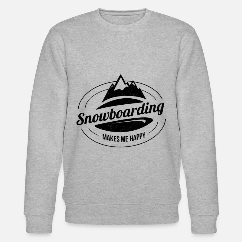 Snowboard Snowboard Snowboard - Sweat bio CHANGER Stanley/Stella Unisexe - gris chiné