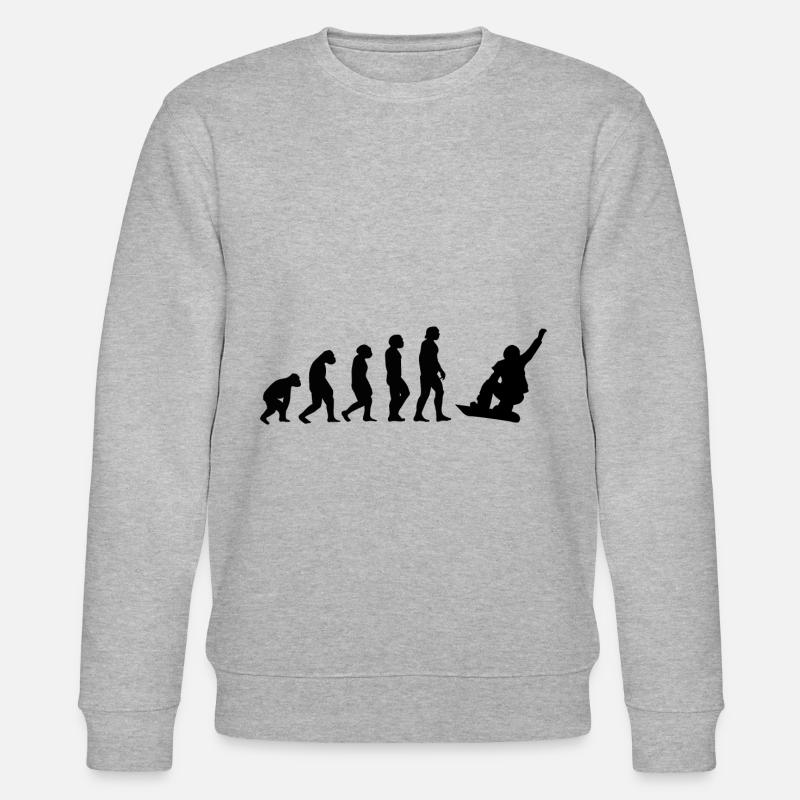 Snowboard Snowboard Snowboard - Sweat bio CHANGER Stanley/Stella Unisexe - gris chiné