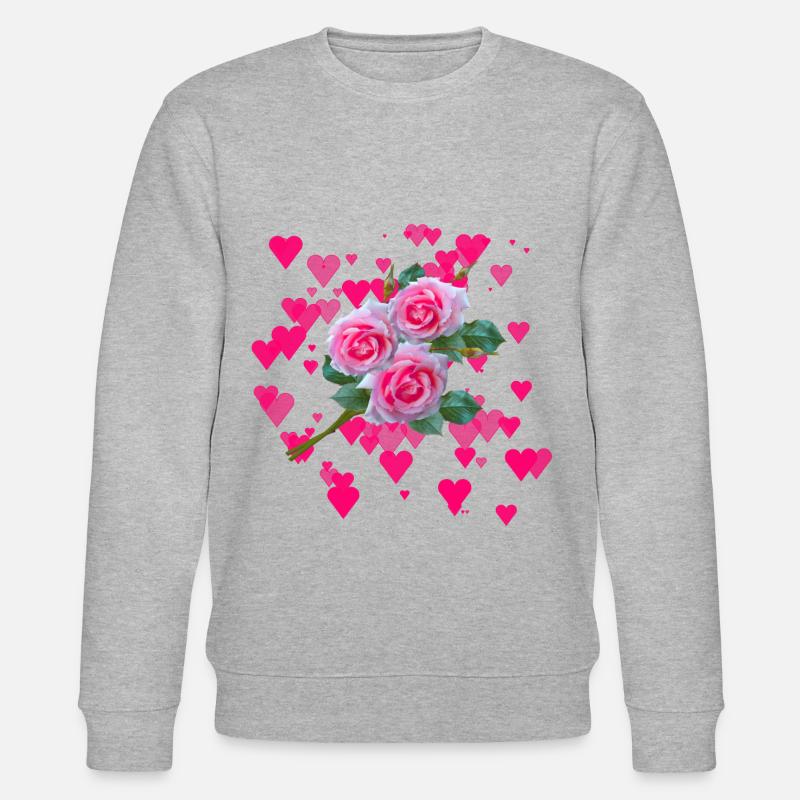 Blumenstrauß - Stanley/Stella Unisex Bio-Sweatshirt CHANGER  - Grau meliert