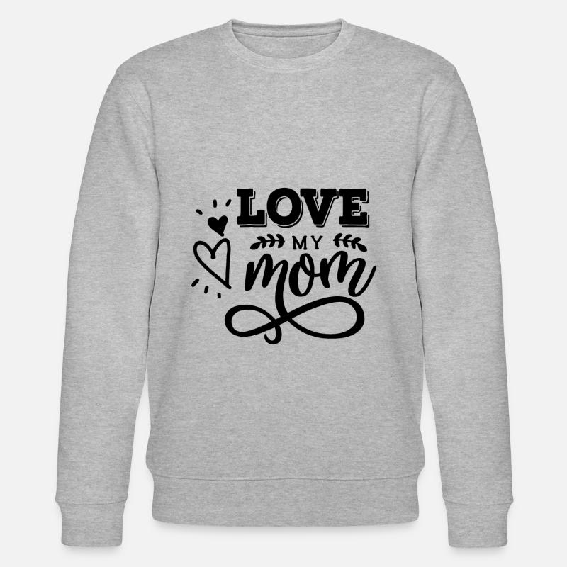 Love My Mom - Stanley/Stella Unisex Bio-Sweatshirt CHANGER  - Grau meliert