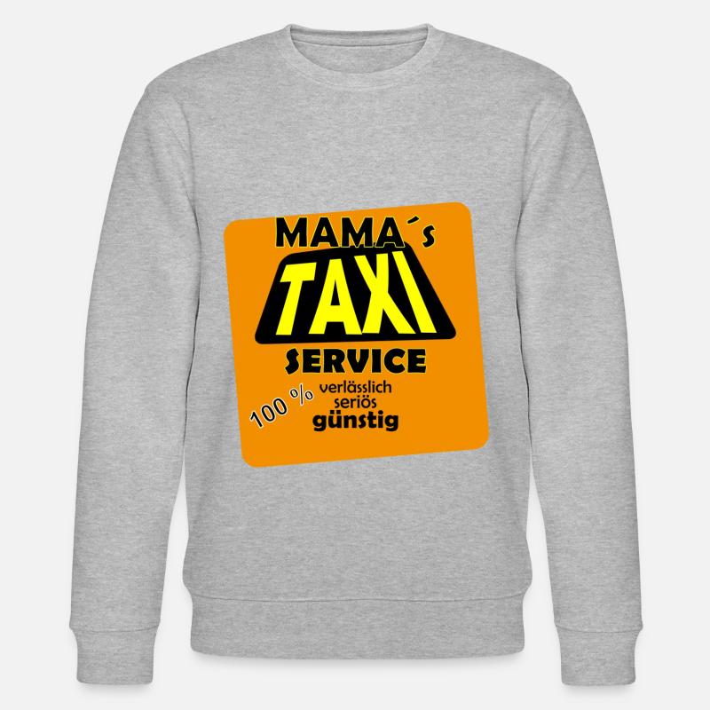 Mama Taxi immer bereit - Stanley/Stella Unisex Bio-Sweatshirt CHANGER  - Grau meliert