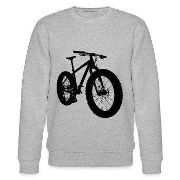 Fatbike cool - Sweat bio CHANGER Stanley/Stella Unisexe - gris chiné - Devant - Nik (191cm) & Marisol (170cm)