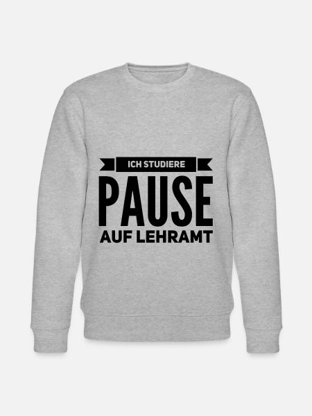Pause auf Lehramt Geschenk Studium - Stanley/Stella Unisex Bio-Sweatshirt CHANGER - Grau meliert