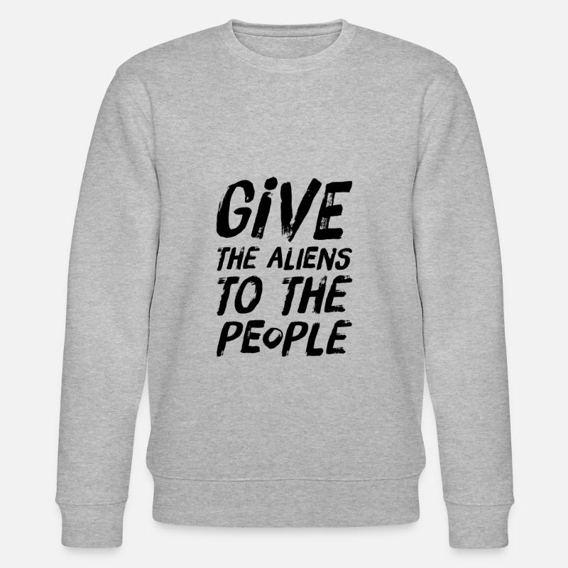 Area 51 Lustiger Spruch - Stanley/Stella Unisex Bio-Sweatshirt CHANGER  - Grau meliert